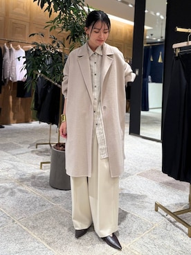 「アイテム（バングル/リストバンド）」を使った、nnhk16さん（レディース・157cm）の秋コーディネート