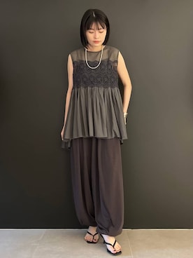 nnhk16さん（レディース・157cm）の夏コーディネート