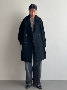 「アイテム（ピーコート）」を使った、nnhk16さん（レディース・157cm・20代）の秋コーディネート