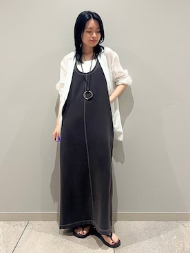 「アイテム（テーラードジャケット）」を使った、nnhk16さん（レディース・157cm・20代）の夏コーディネート