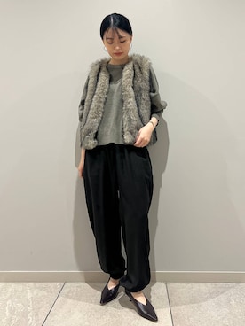 「アイテム（ベスト）」を使った、nnhk16さん（レディース・157cm・20代）の秋コーディネート