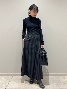 「アイテム（スカート）」を使った、nnhk16さん（レディース・157cm・20代）の秋コーディネート