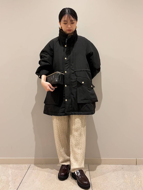 カレンソロジー　&RC スウェーディッシュモッズコート　ブラック セール】Curensology(カレンソロジー)/＜&RC＞フェイクファーエリツキ