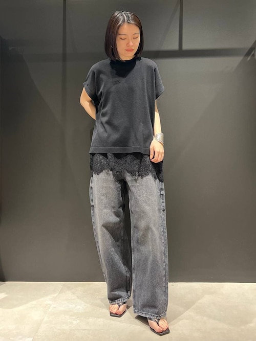 レースニットプルオーバー 前後2WAY】レースニットプルオーバー（51136505） | Rose