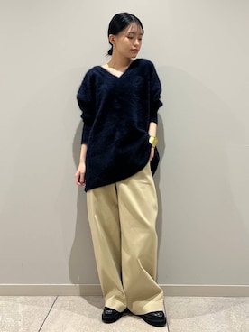 「アイテム（バングル/リストバンド）」を使った、nnhk16さん（レディース・157cm・20代）の秋コーディネート