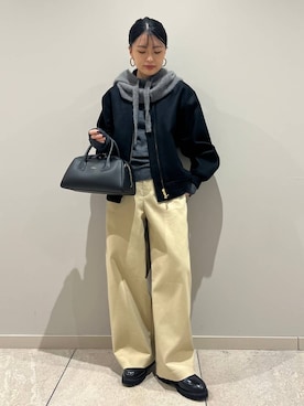 「Curensology（カレンソロジー）のアイテム（ブルゾン）」を使った、nnhk16さん（レディース・157cm）の秋コーディネート