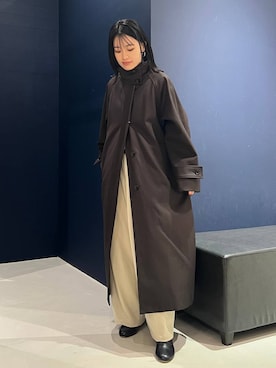「アイテム（トレンチコート）」を使った、nnhk16さん（レディース・157cm・20代）の秋コーディネート