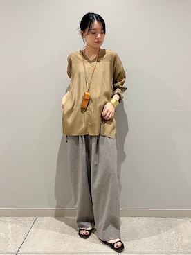 「アイテム（バングル/リストバンド）」を使った、nnhk16さん（レディース・157cm・20代）の夏コーディネート