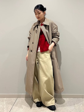 「アイテム（チェスターコート）」を使った、nnhk16さん（レディース・157cm・20代）の秋コーディネート