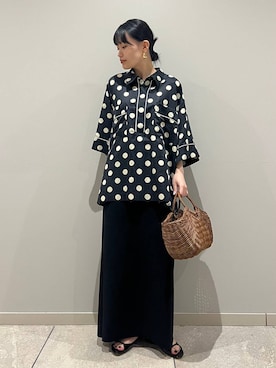 「アイテム（ピアス（両耳用））」を使った、nnhk16さん（レディース・157cm）の春コーディネート