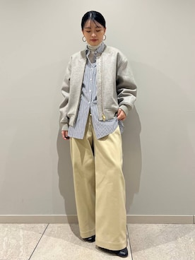 「Curensology（カレンソロジー）のアイテム（ブルゾン）」を使った、nnhk16さん（レディース・157cm）の秋コーディネート