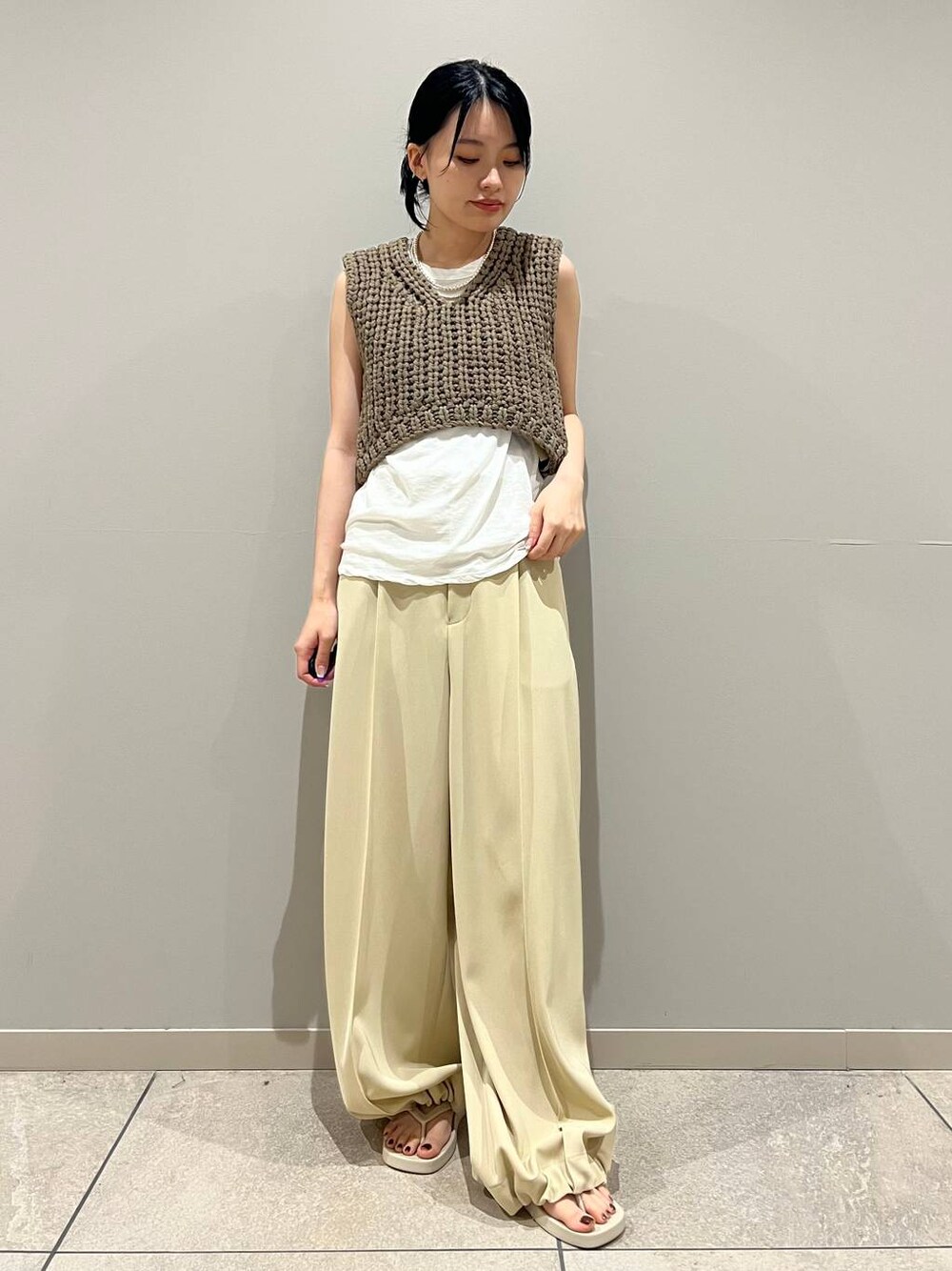 カレンソロジー　Curensology ローゲージハンドニットベスト Curensology(カレンソロジー)/ローゲージハンドニットベストを