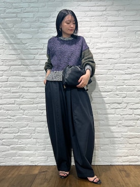 「アイテム（クラッチバッグ）」を使った、nnhk16さん（レディース・157cm）の秋コーディネート