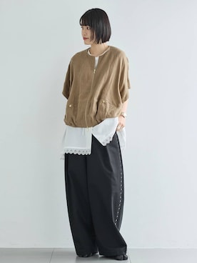 「Curensology（カレンソロジー）のアイテム」を使った、nnhk16さん（レディース・157cm）の春コーディネート