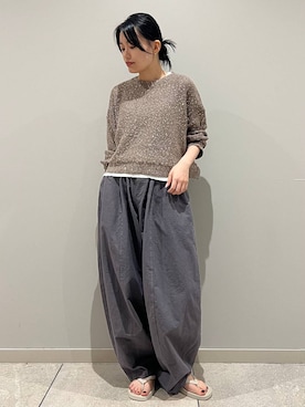 「Curensology（カレンソロジー）のアイテム（サンダル）」を使った、nnhk16さん（レディース・157cm）の夏コーディネート