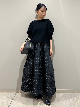 「アイテム（ピアス（両耳用））」を使った、nnhk16さん（レディース・157cm・20代）の秋コーディネート