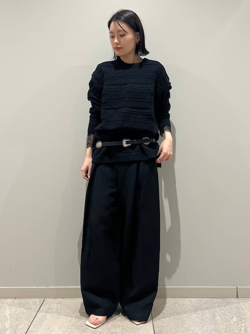 Curensology(カレンソロジー)/ヘンリーレースロングスリーブTシャツ（T