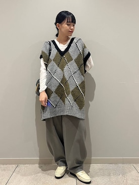 「アイテム（その他トップス）」を使った、nnhk16さん（レディース・157cm・20代）の秋コーディネート