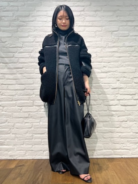 「アイテム（クラッチバッグ）」を使った、nnhk16さん（レディース・157cm）の秋コーディネート