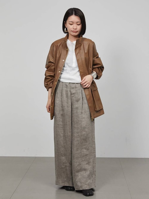 Curensology(カレンソロジー)/ヴィンテージフェイクレザーコート