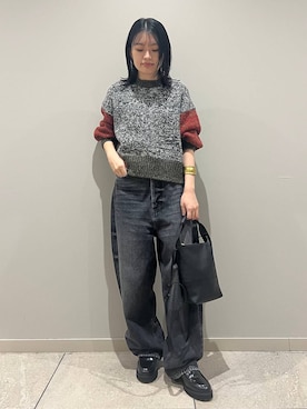 「アイテム（バングル/リストバンド）」を使った、nnhk16さん（レディース・157cm・20代）の秋コーディネート