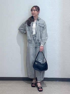 「アイテム（ブルゾン）」を使った、saara730さん（レディース・157cm）の夏コーディネート