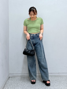 「アシメ」｜saara730さん（レディース・157cm）の夏コーディネート