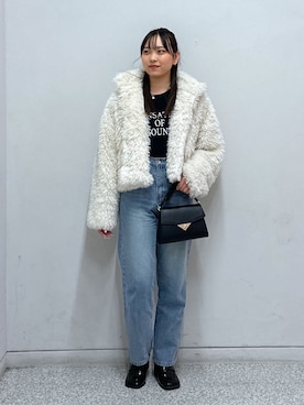 「FREE'S MART（フリーズマート）のアイテム（ローファー）」を使った、saara730さん（レディース・157cm）の秋コーディネート