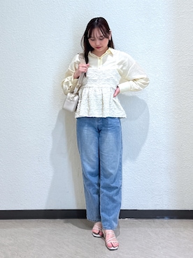 「FREE'S MART（フリーズマート）のアイテム（キャミソール）」を使った、saara730さん（レディース・157cm）の夏コーディネート
