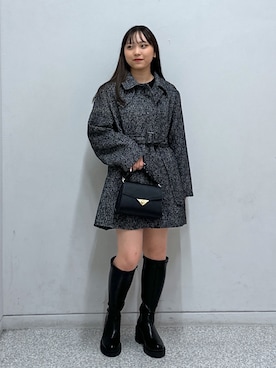 「FREE'S MART（フリーズマート）のアイテム（ダウンジャケット/コート）」を使った、saara730さん（レディース・157cm）の秋コーディネート