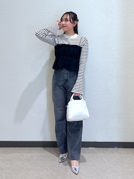 「キャミビスチェ」｜saara730さん（レディース・157cm）の春コーディネート