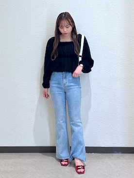 「FREE'S MART（フリーズマート）のアイテム（トートバッグ）」を使った、saara730さん（レディース・157cm）の秋コーディネート