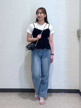 「チェーンバッグ」｜saara730さん（レディース・157cm）の夏コーディネート
