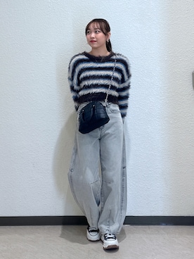 「FREE'S MART（フリーズマート）のアイテム（トートバッグ）」を使った、saara730さん（レディース・157cm）の秋コーディネート