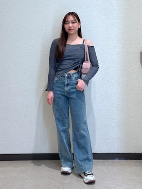 「FREE'S MART（フリーズマート）のアイテム（キャミソール）」を使った、saara730さん（レディース・157cm）の夏コーディネート