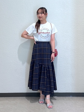 「シルバーサンダル」｜saara730さん（レディース・157cm）の夏コーディネート