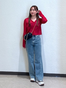 「FREE'S MART（フリーズマート）のアイテム（キャミソール）」を使った、saara730さん（レディース・157cm）の夏コーディネート