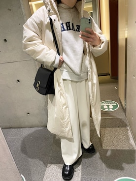 「N.O.R.C（ノーク）のアイテム（ジャケット/アウター）」を使った、reさん（レディース・152cm）の冬コーディネート