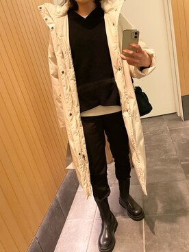 「N.O.R.C（ノーク）のアイテム（ジャケット/アウター）」を使った、reさん（レディース・152cm）の冬コーディネート