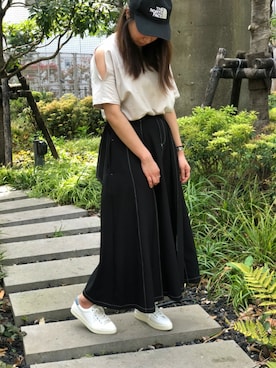 「carino（カリーノ）のアイテム」を使った、carino_staff(sayu)さん（レディース・161cm）の春コーディネート
