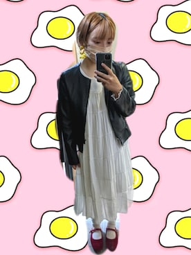 「lili by SERIのアイテム（イヤリング、イエロー系）」を使った、mirakurukawavsoさん（レディース・153cm）の秋コーディネート