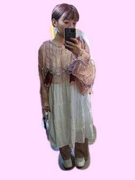 カーディガン ボレロを使った 白ワンピース の人気ファッションコーディネート Wear