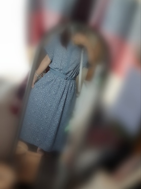 「Honeys（ハニーズ）のアイテム（连衣裙/礼服裙、ブルー系）」を使った、ちの🍀冬眠中💤さん（レディース・143cm）の夏コーディネート