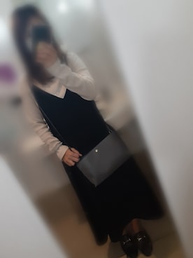 「GU（ジーユー）のアイテム（连衣裙/礼服裙、ブラック系）」を使った、ちの🍀冬眠中💤さん（レディース・143cm）の夏コーディネート