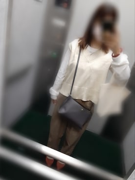 「GU（ジーユー）のアイテム（裤子、その他）」を使った、ちの🍀冬眠中💤さん（レディース・143cm）の春コーディネート