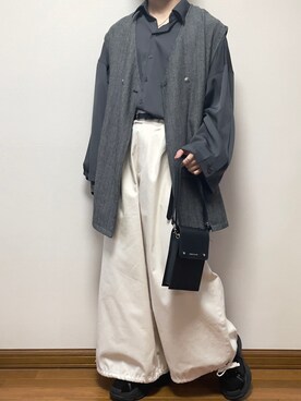「バルーンパンツ」｜comoiさん（メンズ・170cm・10代）の春コーディネート