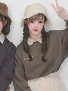 「アイテム（帽子）」を使った、chiさん（レディース・153cm・10代）の夏コーディネート