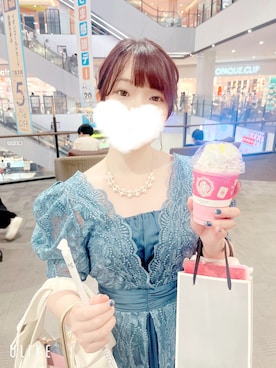 「アイテム（ドレス）」を使った、akiさん（レディース・153cm）の夏コーディネート