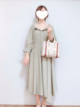 「RANDA（ランダ）のアイテム（ワンピース）」を使った、akiさん（レディース・153cm）の秋コーディネート