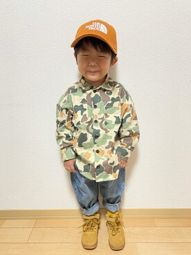 「いいね、save、フォローお願いします🤑」｜蒼さん（キッズ・90cm）の秋コーディネート